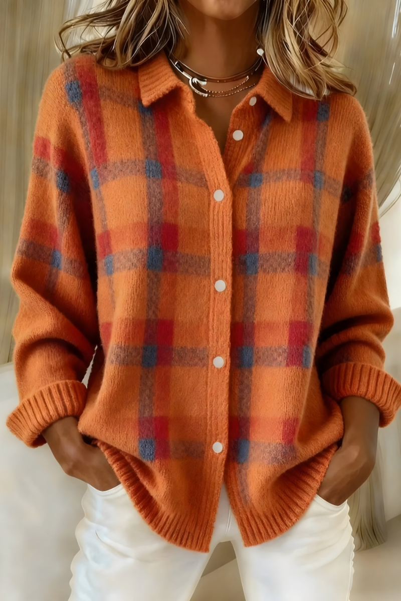 Maison-Lorie™| Cardigan en Tricot Doux à Carreaux