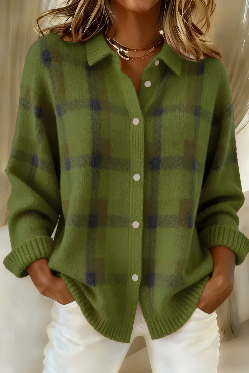Maison-Lorie™| Cardigan en Tricot Doux à Carreaux