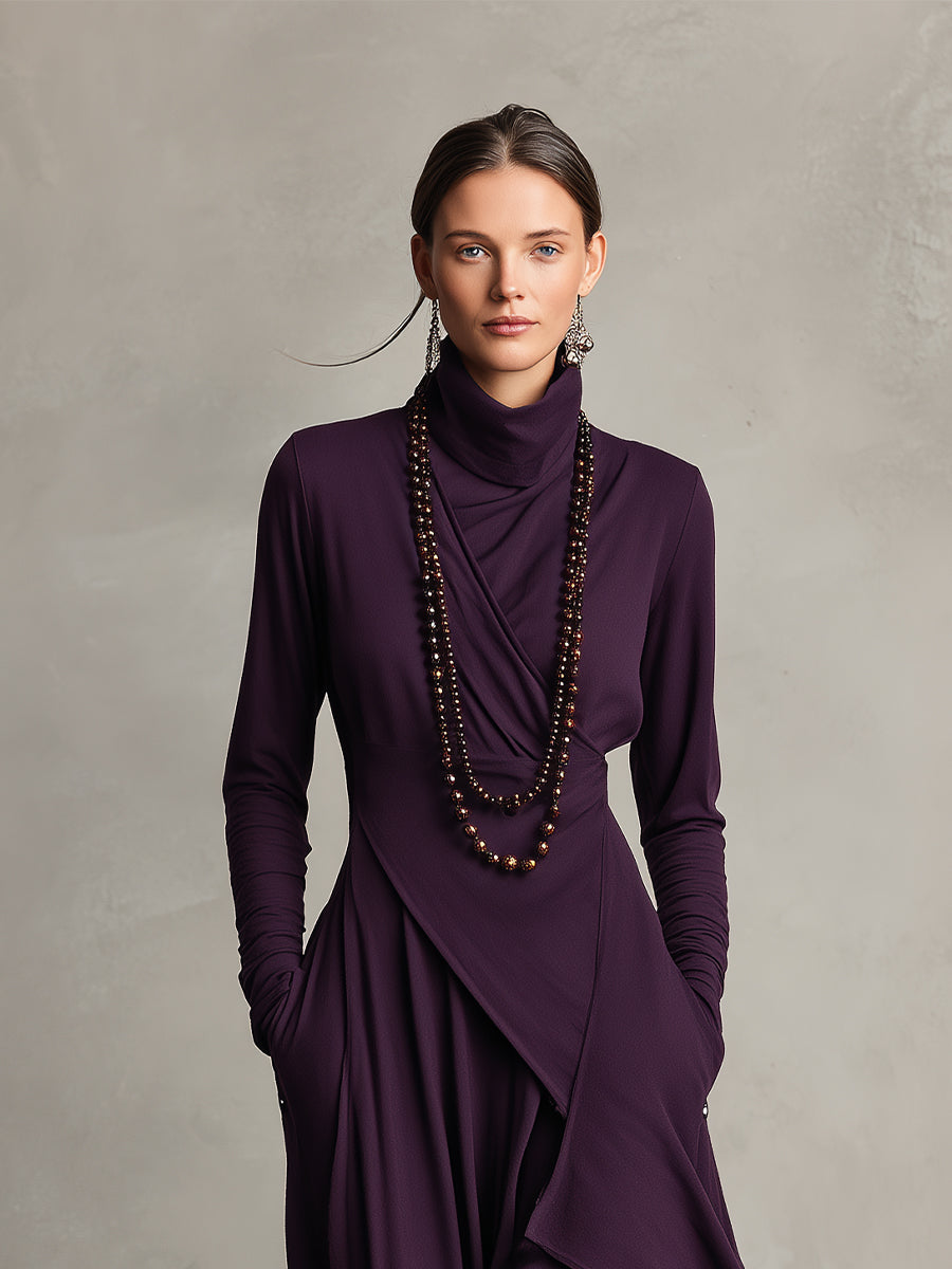 Natalie | Robe drapée élégante