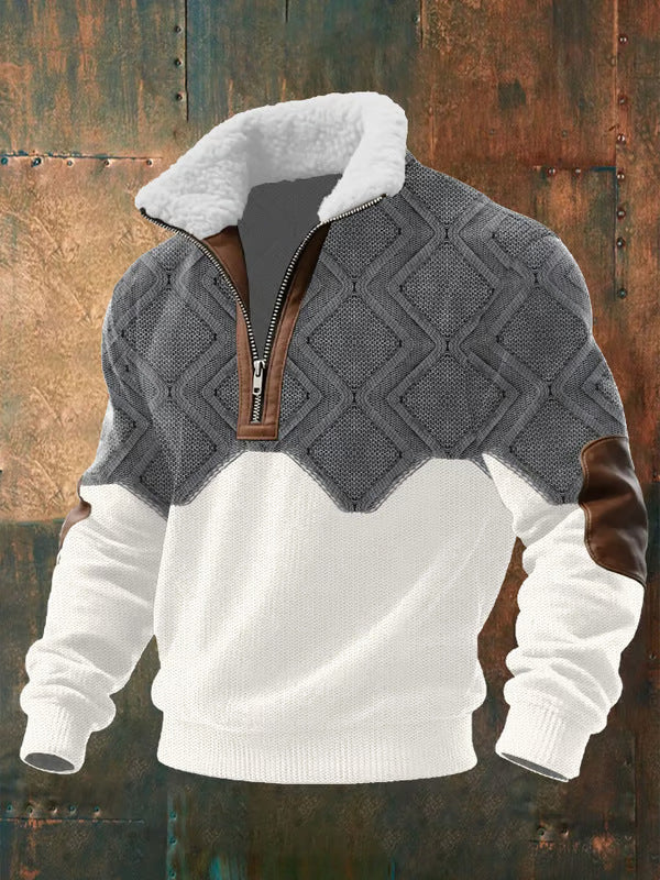 Maison-Lorie™ | PULL ZIPPÉ À COL MONTANT FOURRÉ )