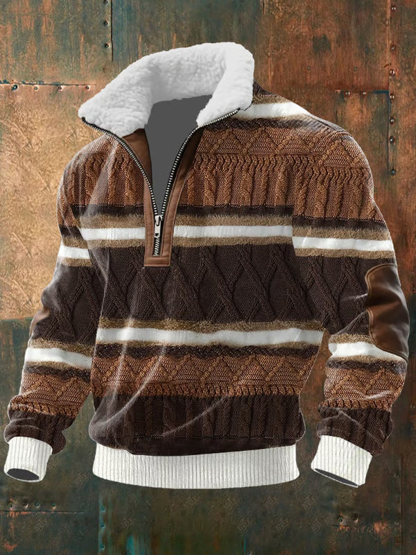 Maison-Lorie™ | PULL ZIPPÉ À COL MONTANT FOURRÉ )