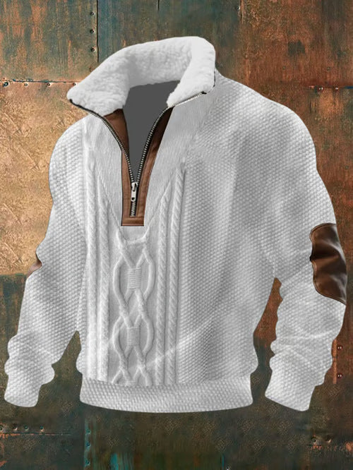 Maison-Lorie™ | PULL ZIPPÉ À COL MONTANT FOURRÉ (