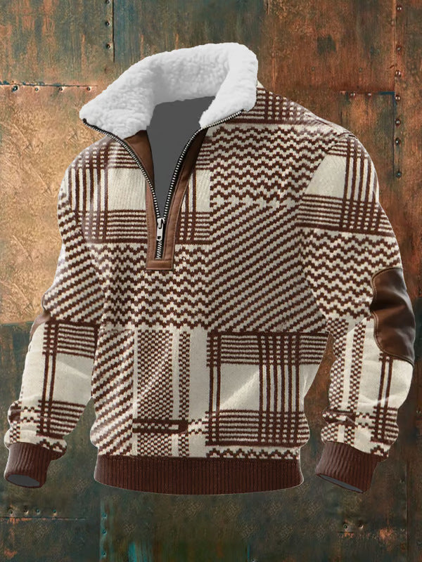 Maison-Lorie™ | PULL ZIPPÉ À COL MONTANT FOURRÉ )