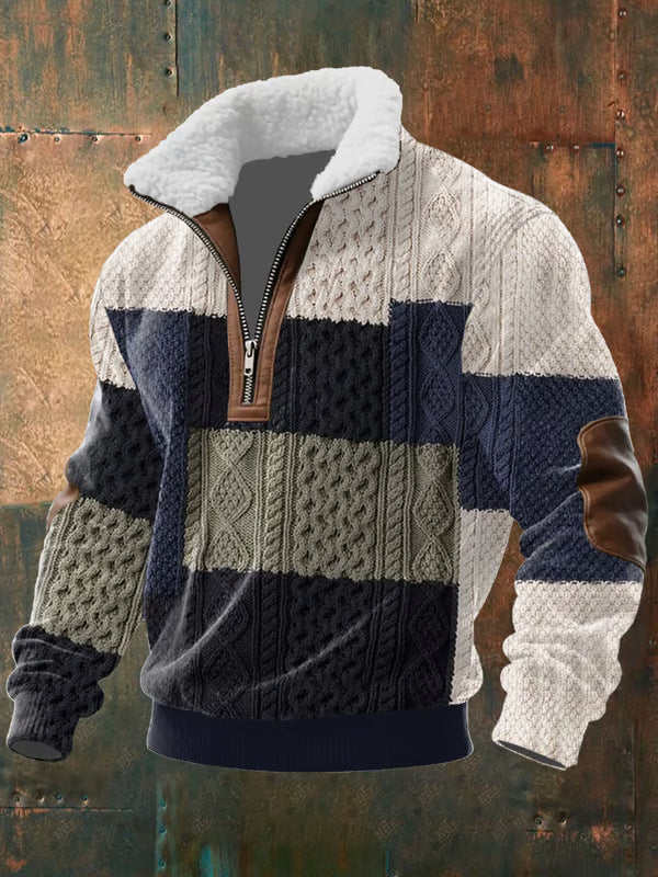 Maison-Lorie™ | PULL ZIPPÉ À COL MONTANT FOURRÉ )