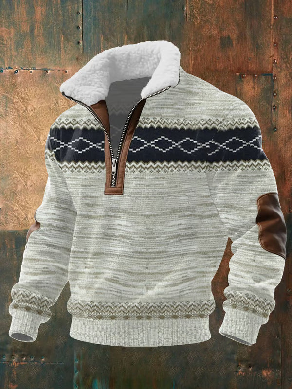 Maison-Lorie™ | PULL ZIPPÉ À COL MONTANT FOURRÉ )