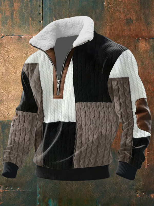Maison-Lorie™ | PULL ZIPPÉ À COL MONTANT FOURRÉ )
