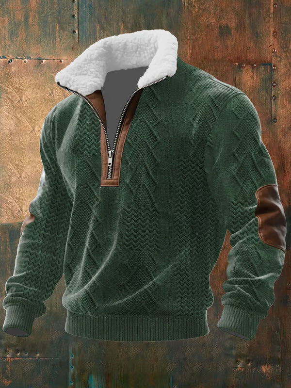 Maison-Lorie™ | PULL ZIPPÉ À COL MONTANT FOURRÉ )