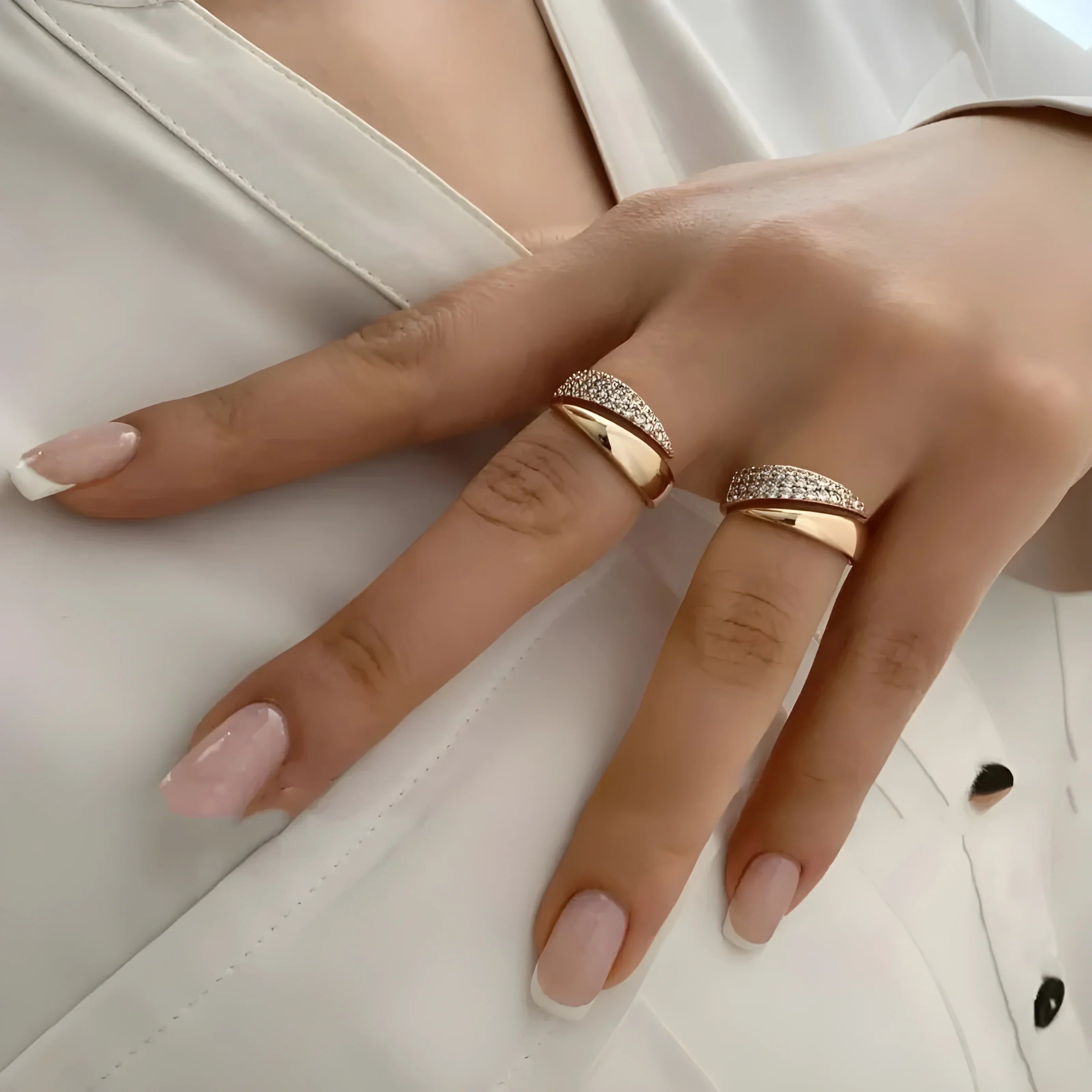 Maison-Lorie™ | Élégante bague avec pierres scintillantes - Maison-Lorie