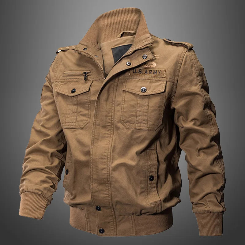 Vestes d'affaires décontractées pour hommes, veste tactique polaire d'hiver brodée, coupe-vent, plusieurs poches, manteau de travail en plein air, nouvelle collection