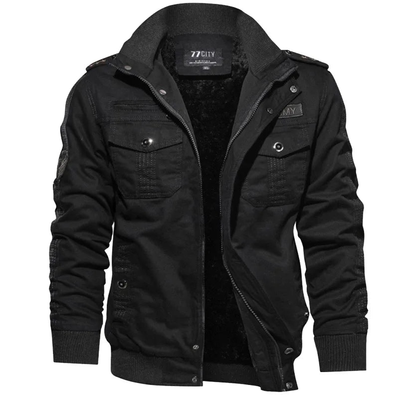 Vestes d'affaires décontractées pour hommes, veste tactique polaire d'hiver brodée, coupe-vent, plusieurs poches, manteau de travail en plein air, nouvelle collection