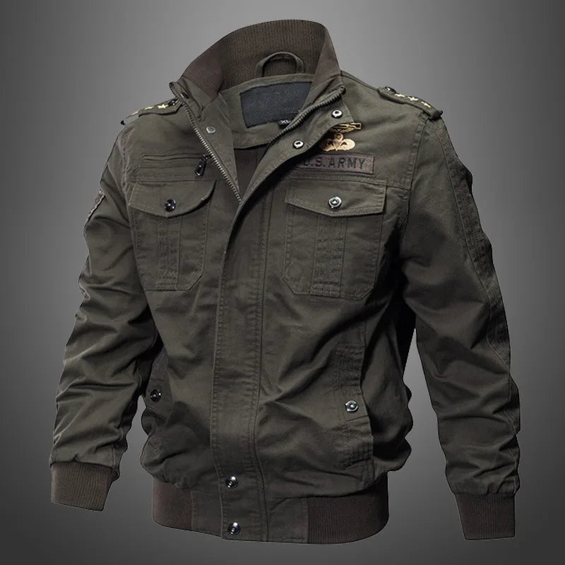 Vestes d'affaires décontractées pour hommes, veste tactique polaire d'hiver brodée, coupe-vent, plusieurs poches, manteau de travail en plein air, nouvelle collection