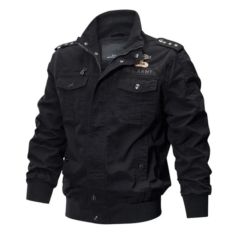 Vestes d'affaires décontractées pour hommes, veste tactique polaire d'hiver brodée, coupe-vent, plusieurs poches, manteau de travail en plein air, nouvelle collection