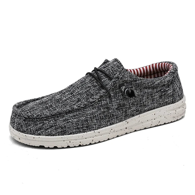 Hommes chaussures décontractées sans lacet mocassins en toile chaussures plates de marche confortables pour homme mocassins souples antidérapants baskets mocassins d'été